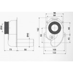Сифон для писсуара Alcaplast A45B